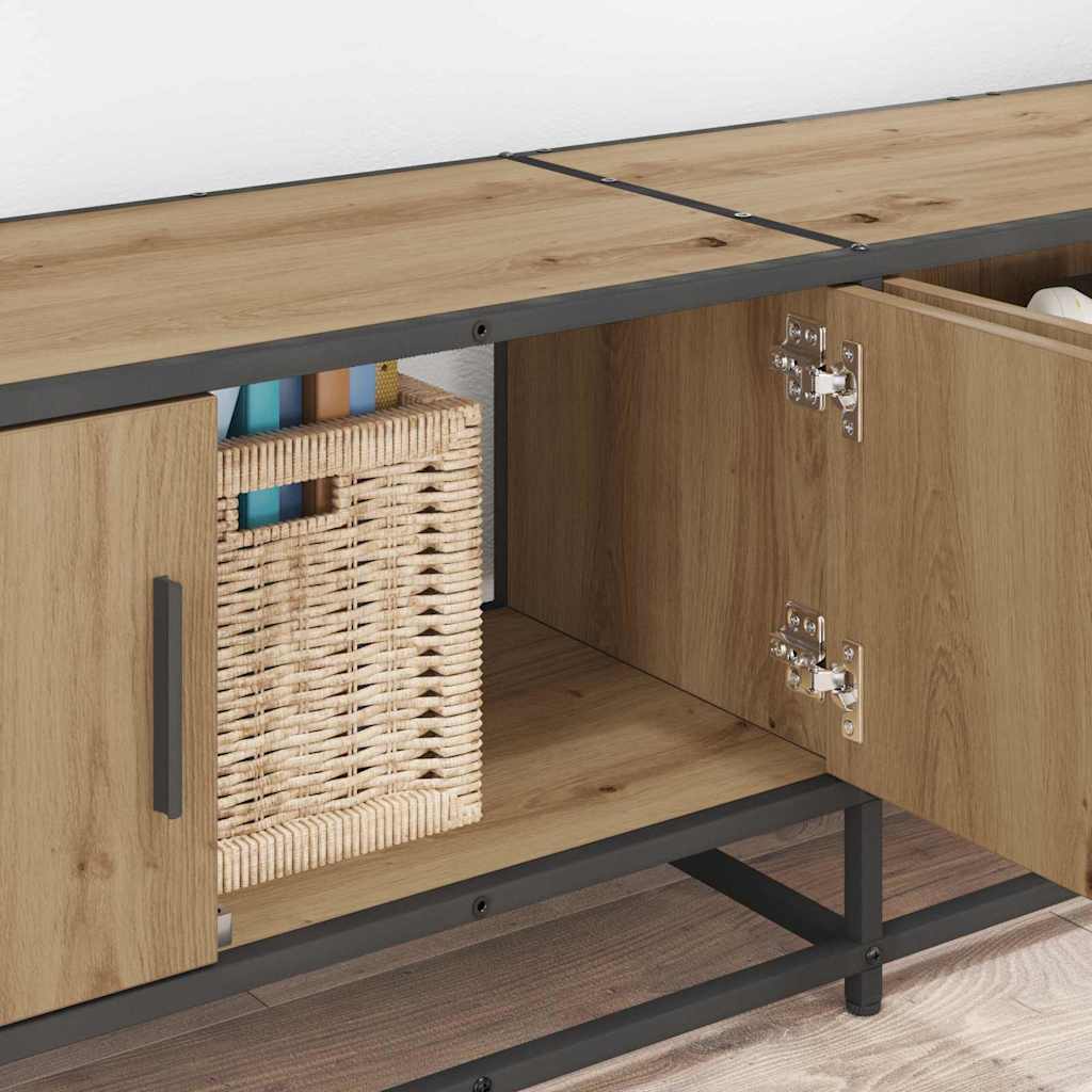 Cabinet TV stejar artizanal 240 x 35 x 41 cm Lemn compozit GartenMobel Dekor
