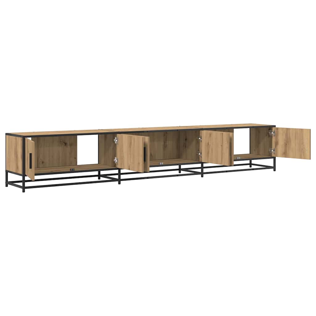 Cabinet TV stejar artizanal 240 x 35 x 41 cm Lemn compozit GartenMobel Dekor