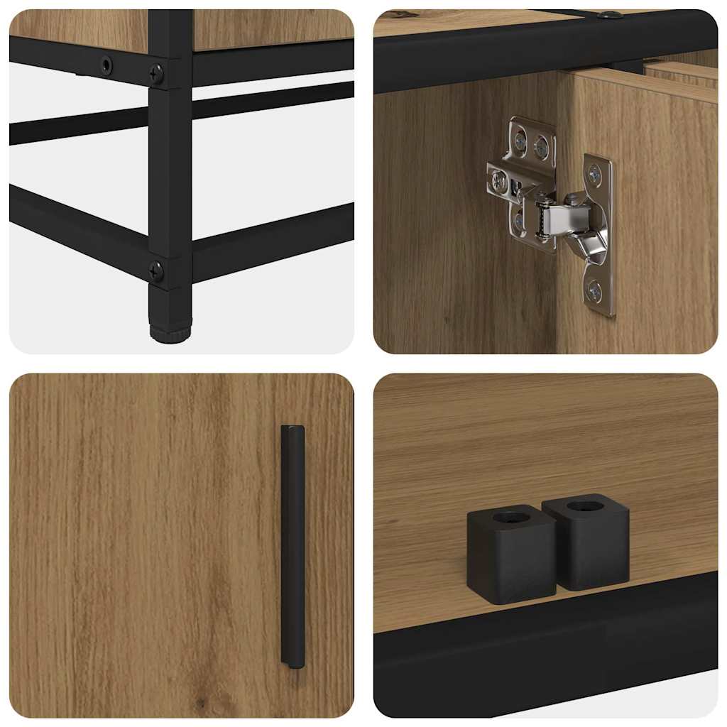 Cabinet TV stejar artizanal 240 x 35 x 41 cm Lemn compozit GartenMobel Dekor