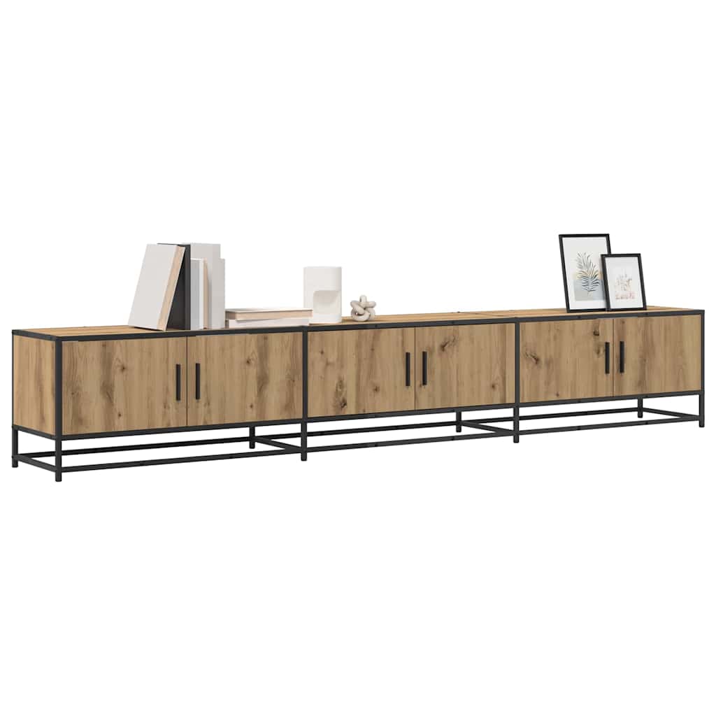 Cabinet TV stejar artizanal 240 x 35 x 41 cm Lemn compozit GartenMobel Dekor