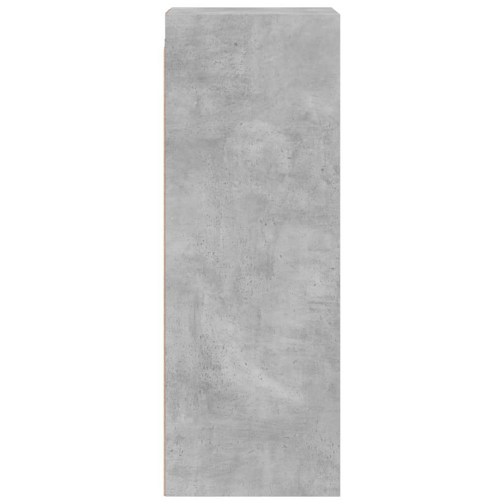 Dulap de perete cu uși din sticlă, gri beton, 35x37x100 cm GartenMobel Dekor