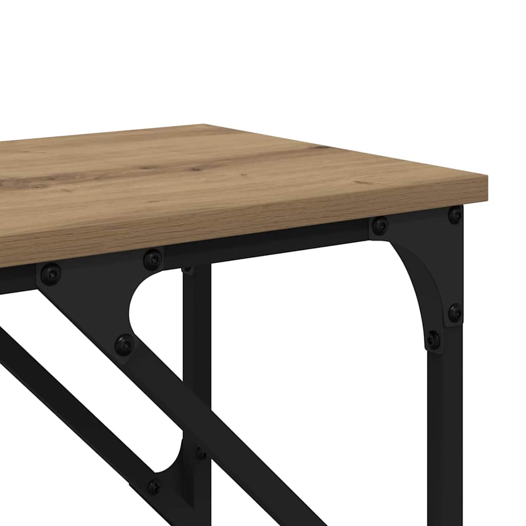 Masă de consolă stejar artizanal 180 x 29 x 75 cm Lemn compozit GartenMobel Dekor