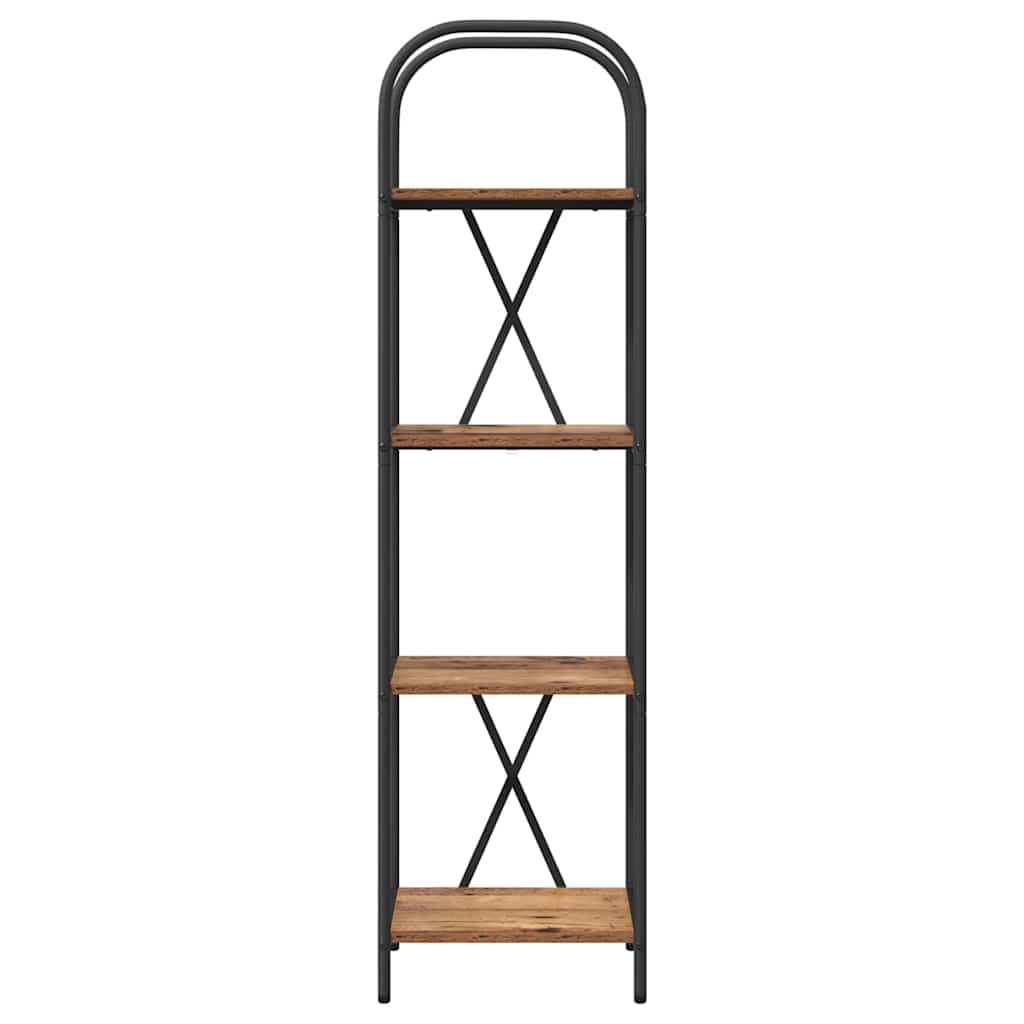 Raft pentru cărți Lemn vechi 40 x 30 x 146 cm Lemn compozit GartenMobel Dekor