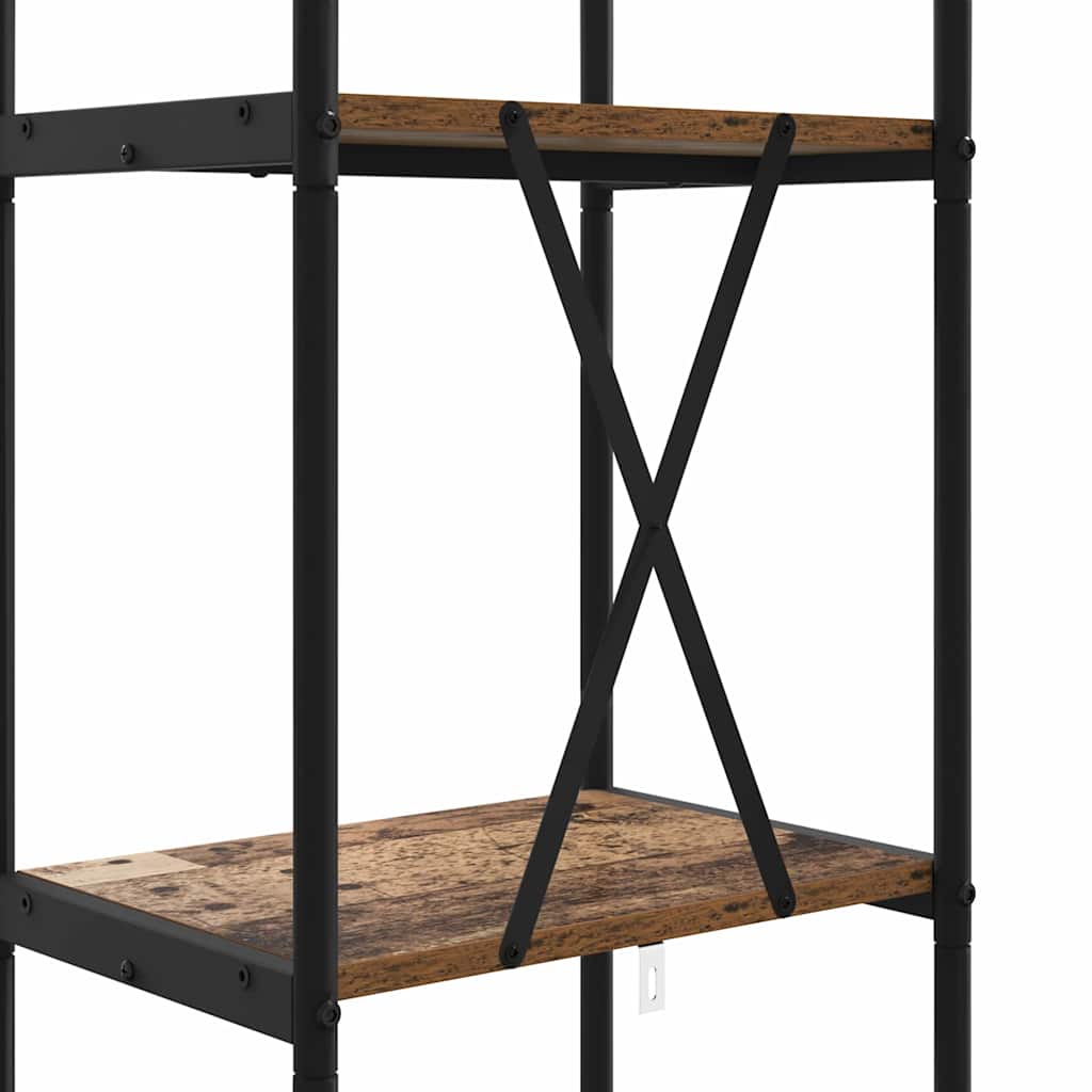 Raft pentru cărți Lemn vechi 40 x 30 x 146 cm Lemn compozit GartenMobel Dekor