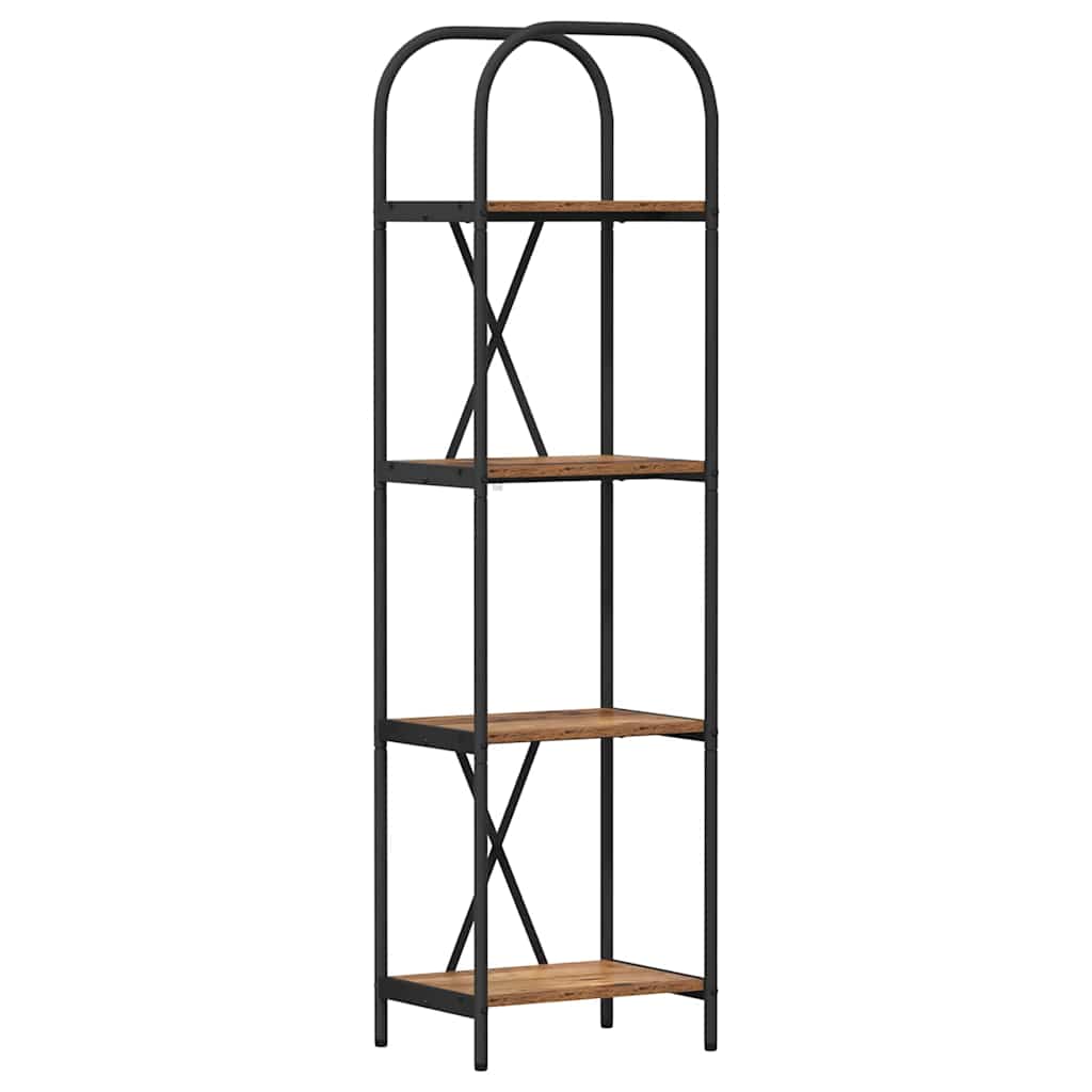 Raft pentru cărți Lemn vechi 40 x 30 x 146 cm Lemn compozit GartenMobel Dekor