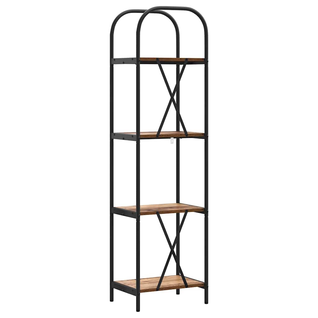 Raft pentru cărți Lemn vechi 40 x 30 x 146 cm Lemn compozit GartenMobel Dekor
