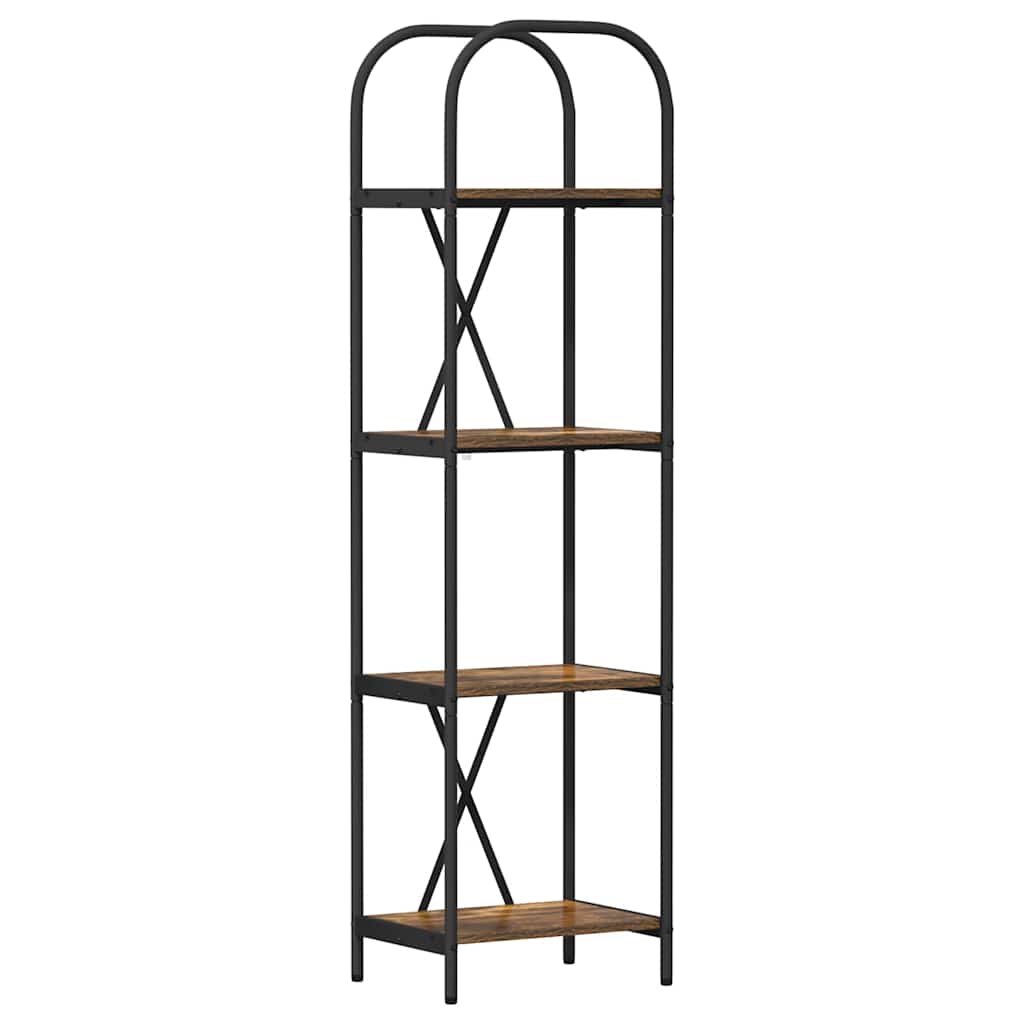 Raft pentru cărți Stejar afumat 40 x 30 x 146 cm Lemn compozit GartenMobel Dekor