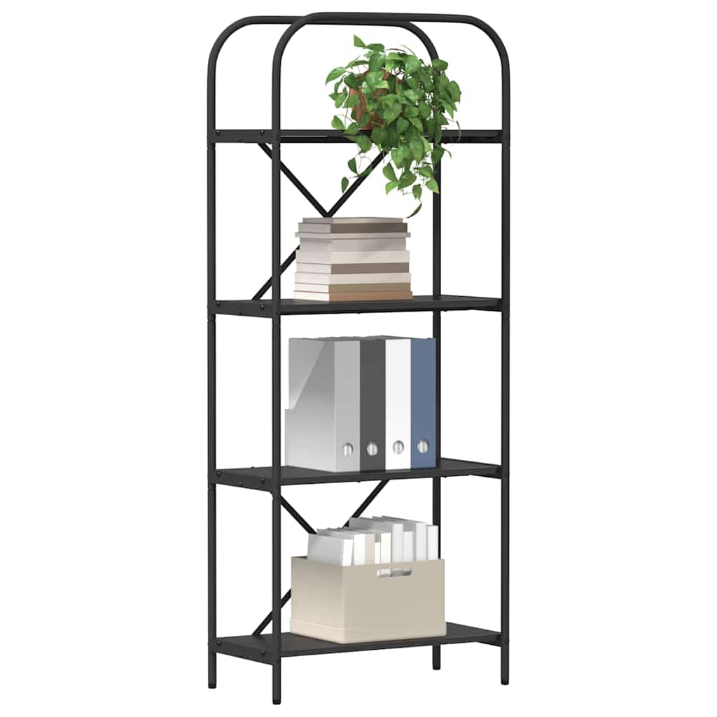 Raft pentru cărți Stejar negru 60 x 30 x 146 cm Lemn compozit GartenMobel Dekor