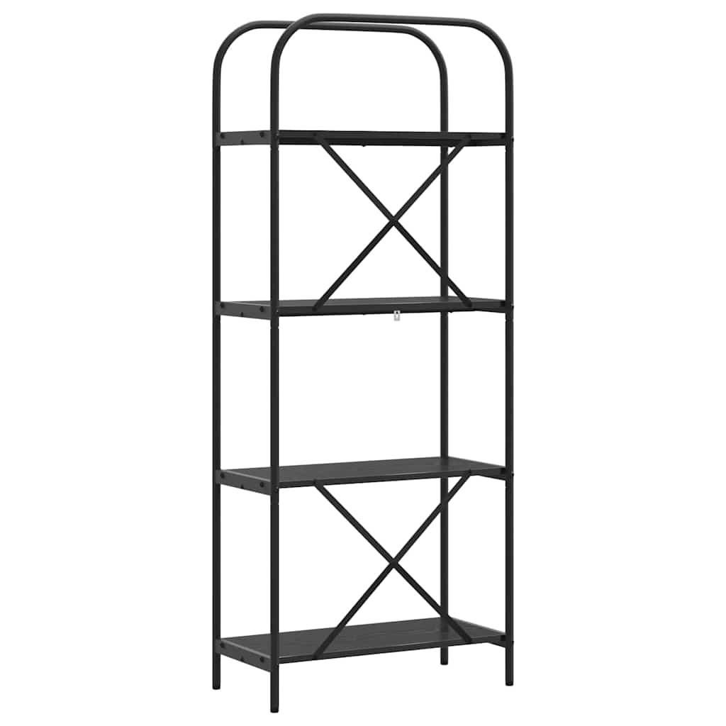 Raft pentru cărți Stejar negru 60 x 30 x 146 cm Lemn compozit GartenMobel Dekor