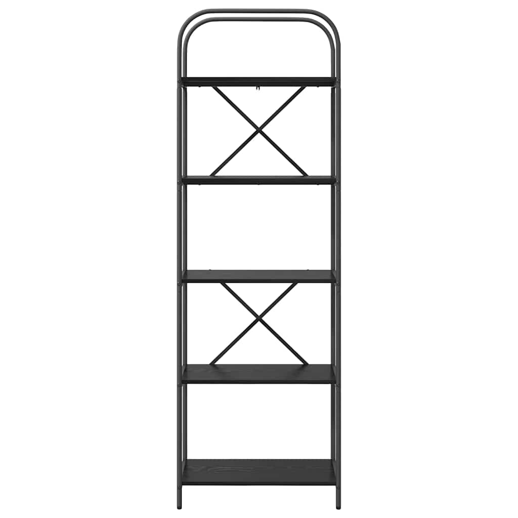 Raft pentru cărți Stejar negru 60 x 30 x 183 cm Lemn compozit GartenMobel Dekor