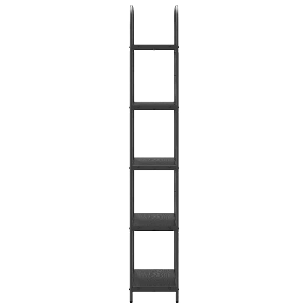 Raft pentru cărți Stejar negru 60 x 30 x 183 cm Lemn compozit GartenMobel Dekor