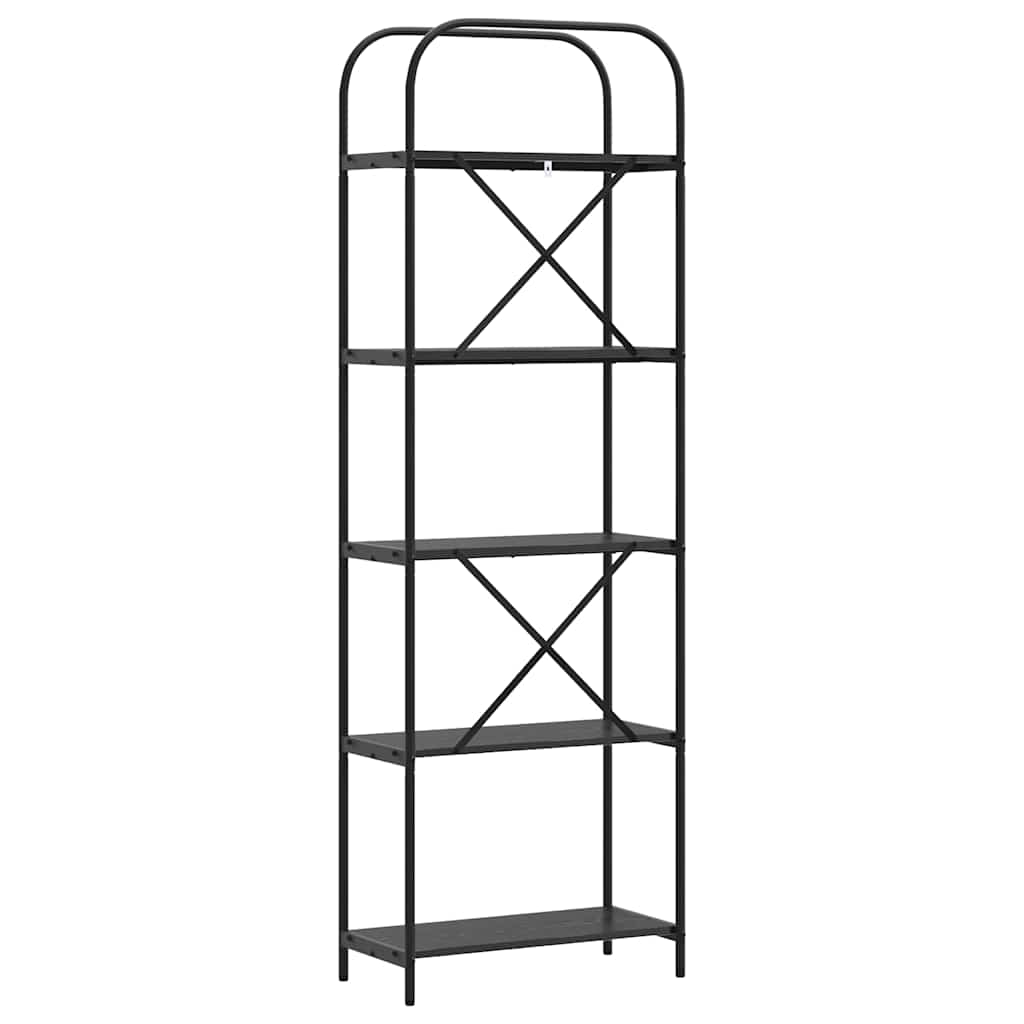 Raft pentru cărți Stejar negru 60 x 30 x 183 cm Lemn compozit GartenMobel Dekor