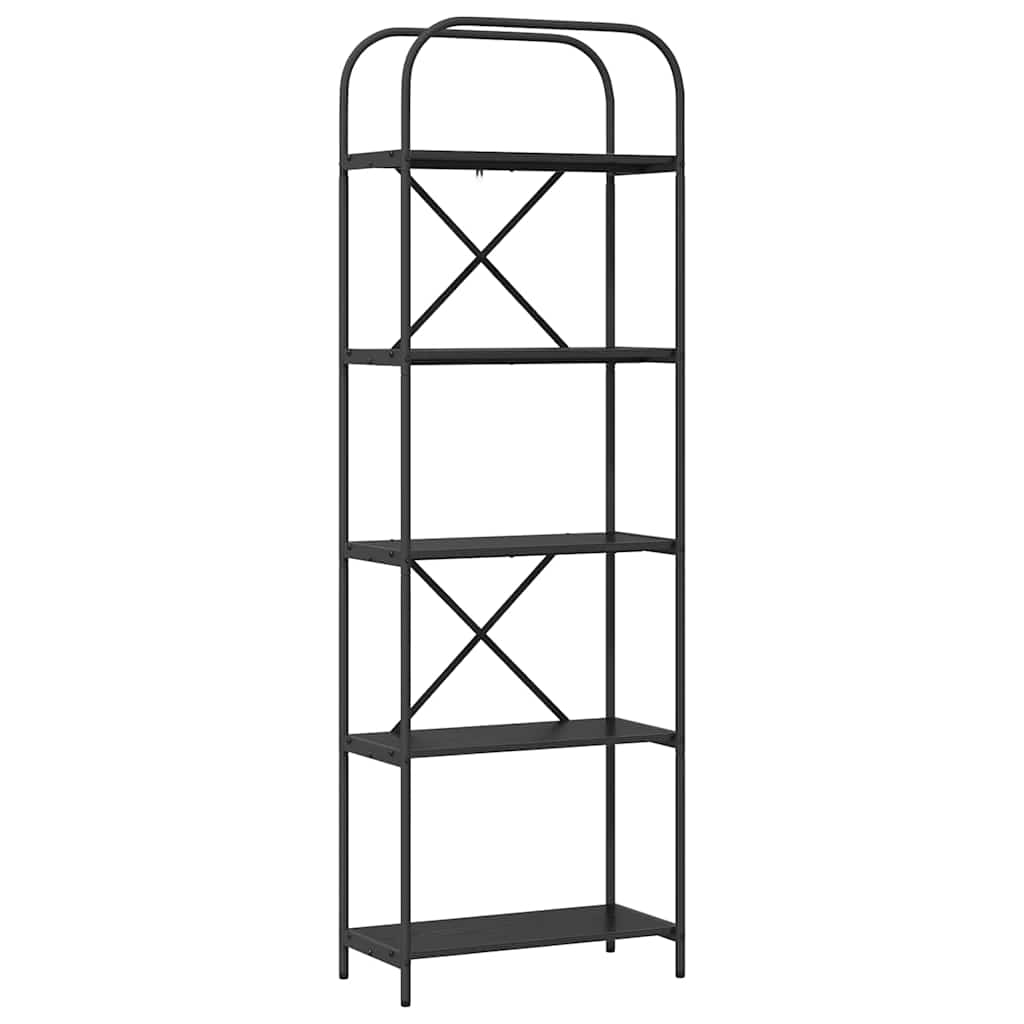 Raft pentru cărți Stejar negru 60 x 30 x 183 cm Lemn compozit GartenMobel Dekor