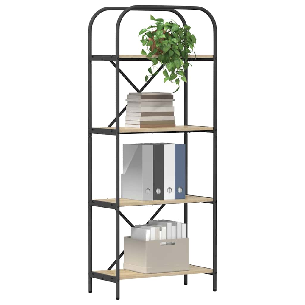 Raft pentru cărți Stejar sonoma 60 x 30 x 146 cm Lemn compozit GartenMobel Dekor