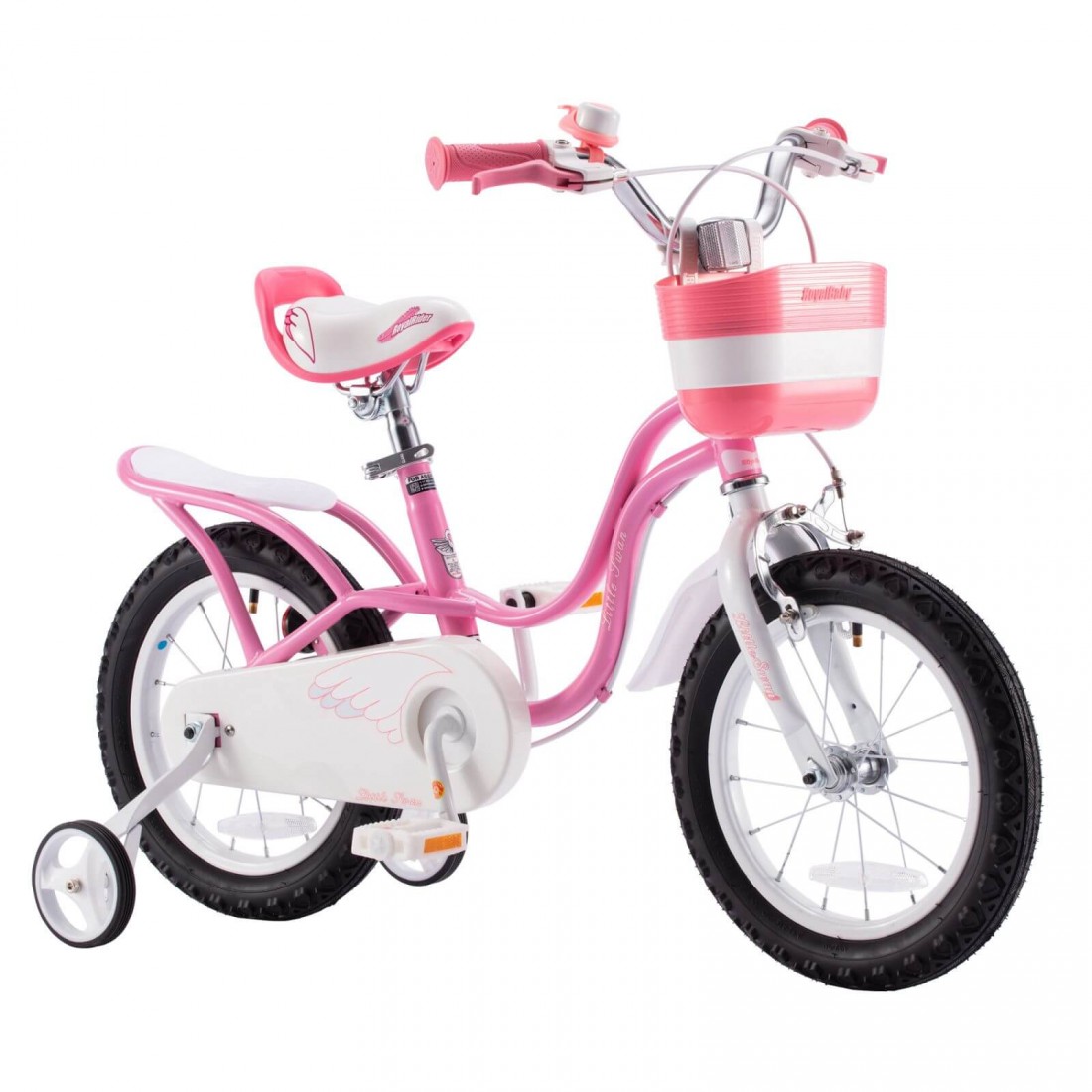 Bicicleta Copii Royal Baby Little Swan - 14 Inch, Roz Ultimate FactoryBikes