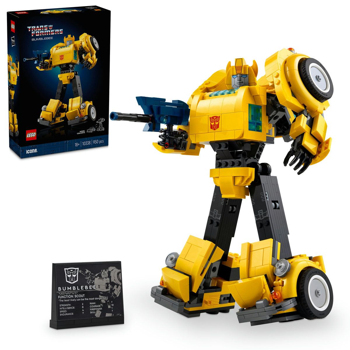 LEGO ICONS TRANSFORMERS BUMBLEBEE 10338 SuperHeroes ToysZone