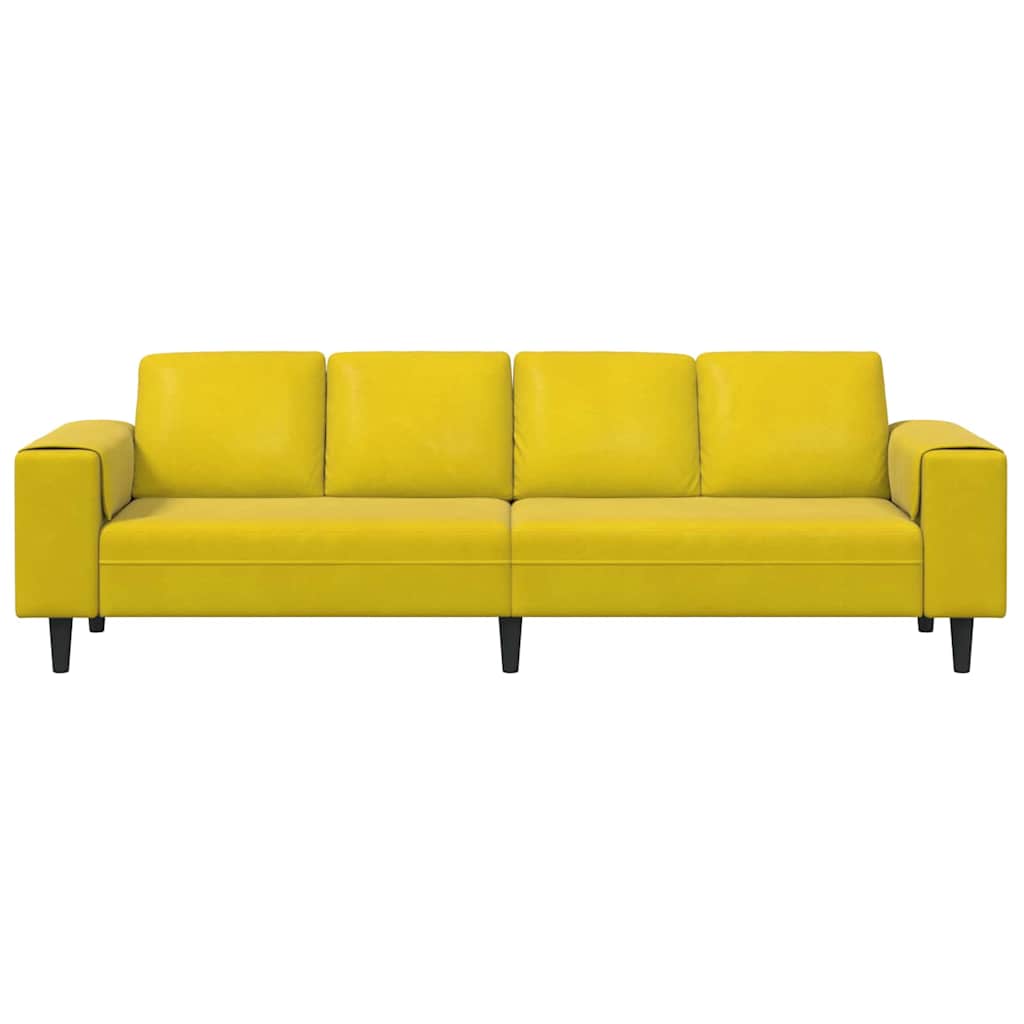 Set de canapea Galben Catifea GartenMobel Dekor