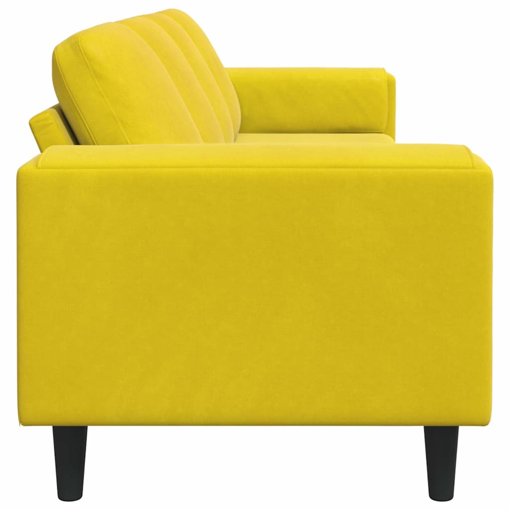 Set de canapea Galben Catifea GartenMobel Dekor