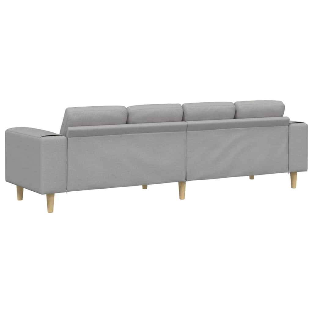 Set de canapea Gri de nor țesătură GartenMobel Dekor