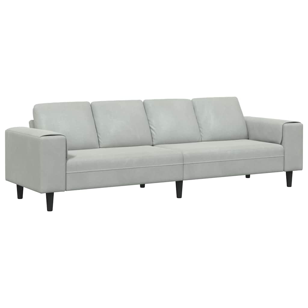 Set de canapea Gri deschis Catifea GartenMobel Dekor