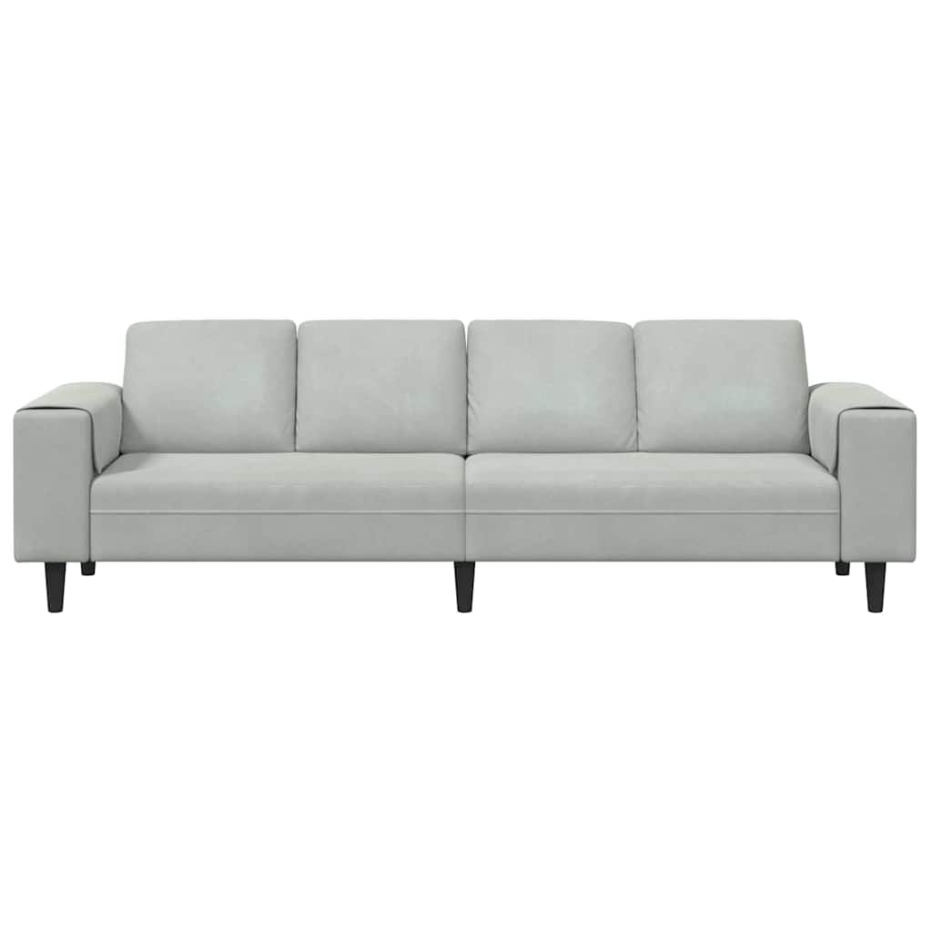 Set de canapea Gri deschis Catifea GartenMobel Dekor