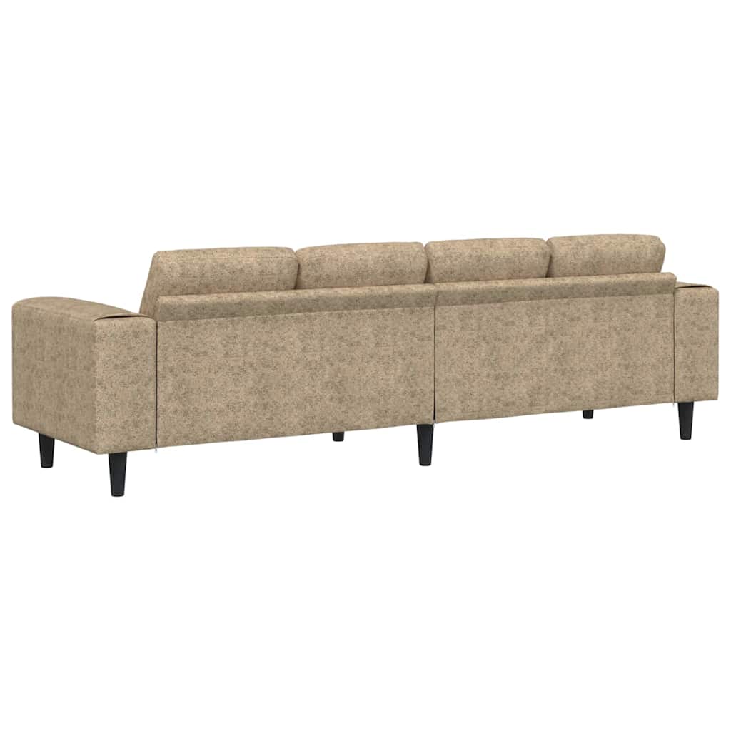 Set de canapea Gri deschis Piele ecologică de suede GartenMobel Dekor