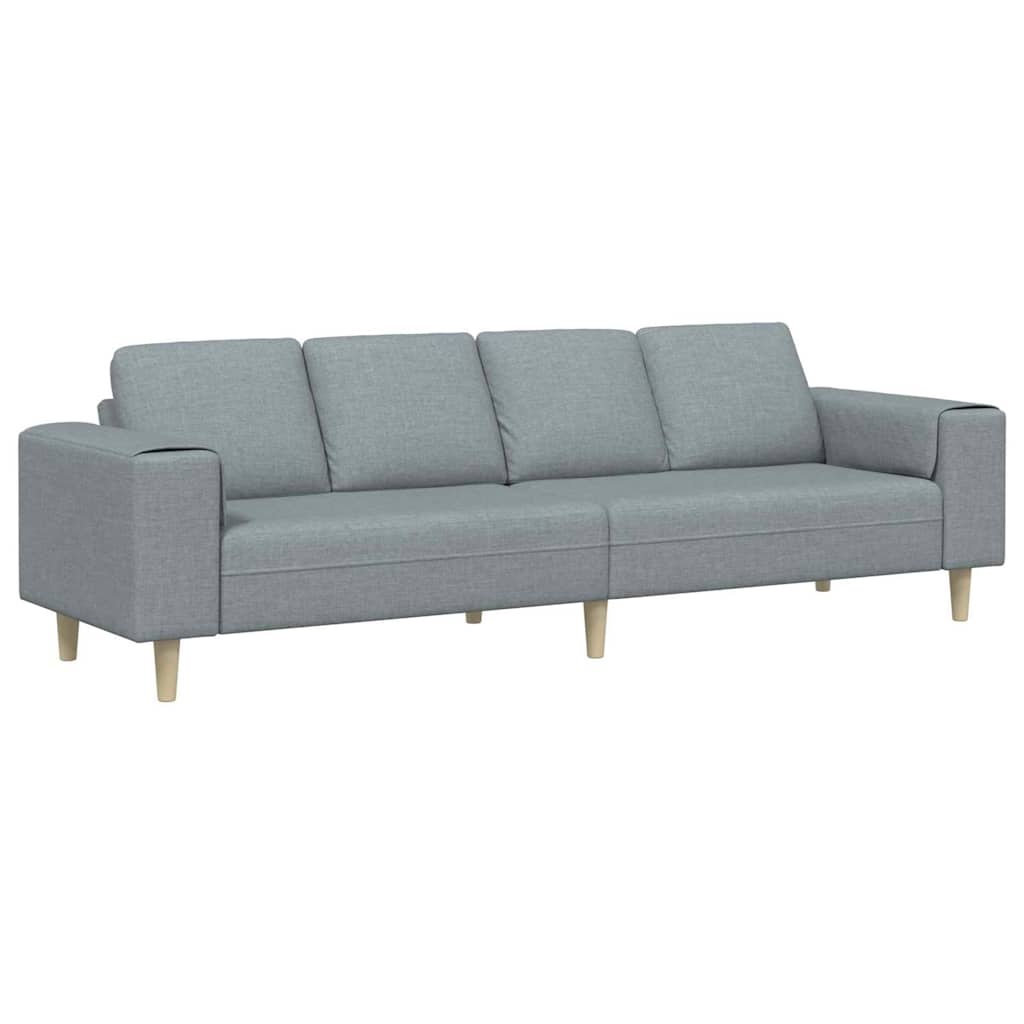 Set de canapea Gri deschis țesătură GartenMobel Dekor