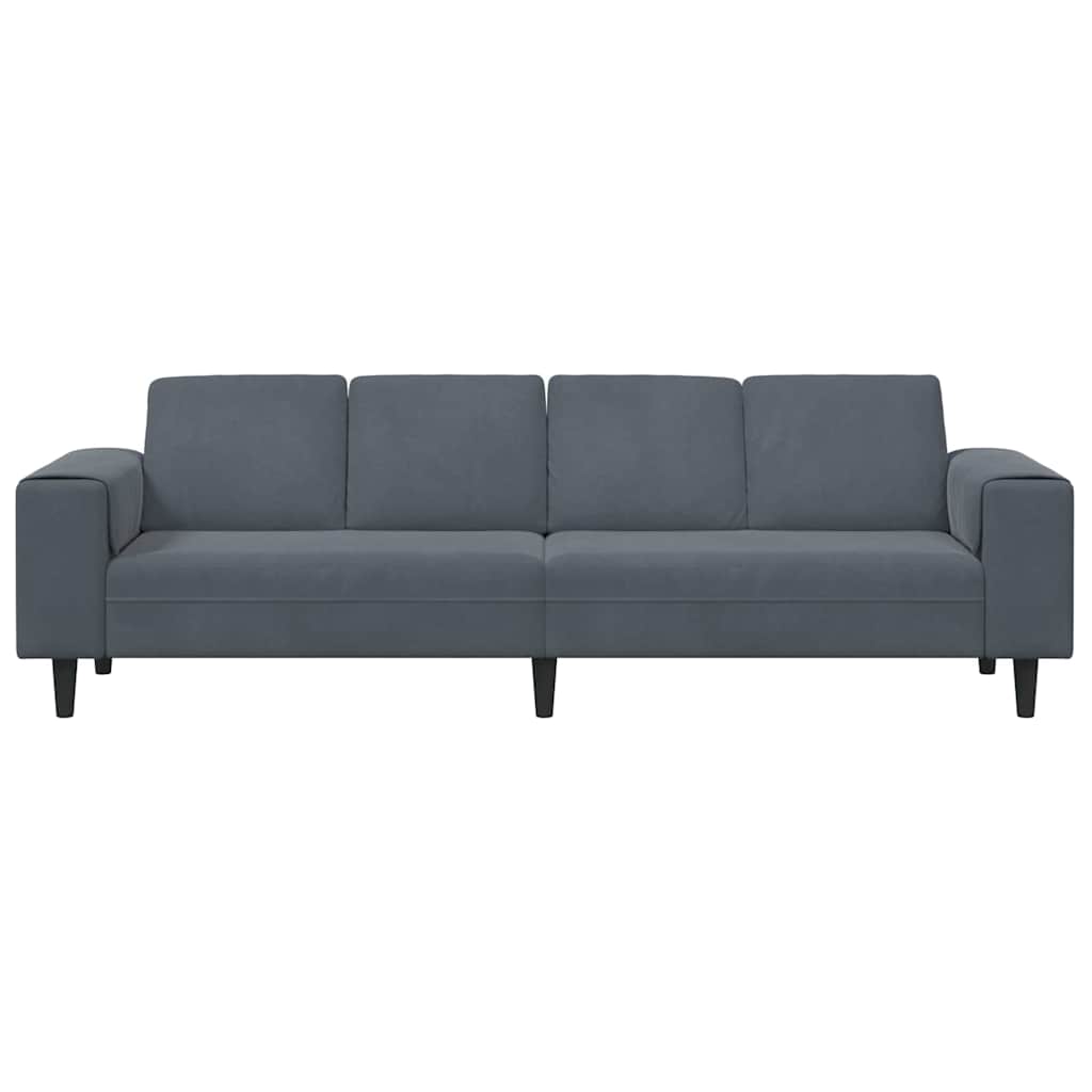 Set de canapea Gri închis Catifea GartenMobel Dekor