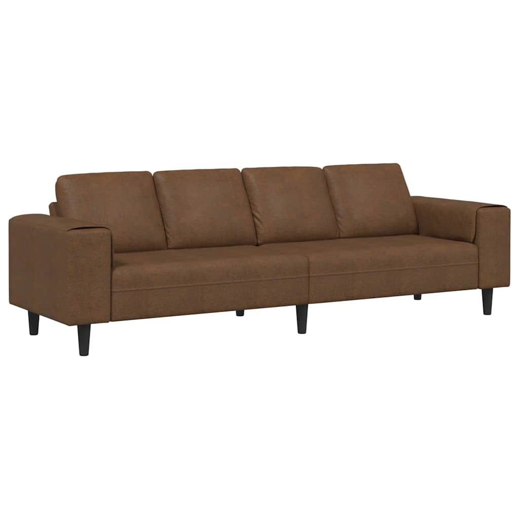 Set de canapea Maro Piele ecologică de suede GartenMobel Dekor