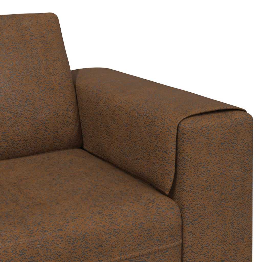 Set de canapea Maro Piele ecologică de suede GartenMobel Dekor
