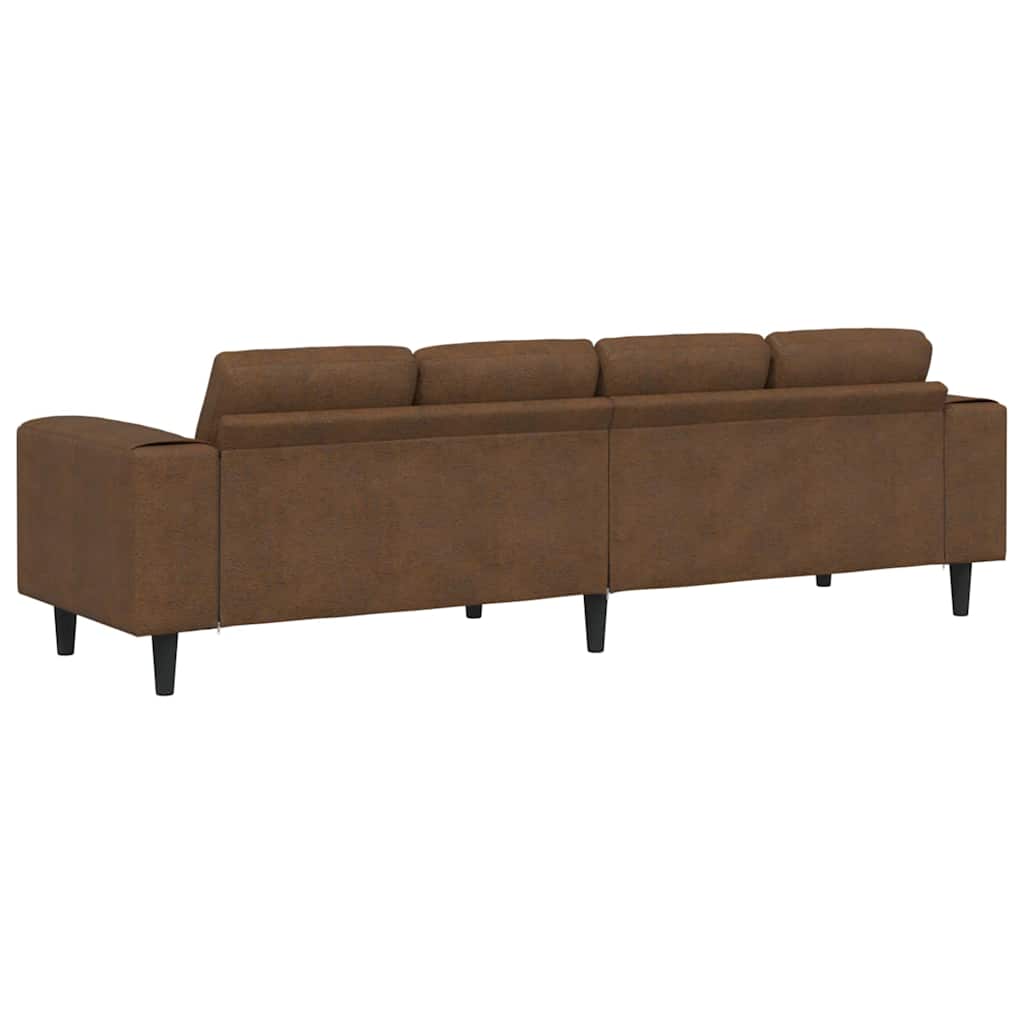 Set de canapea Maro Piele ecologică de suede GartenMobel Dekor