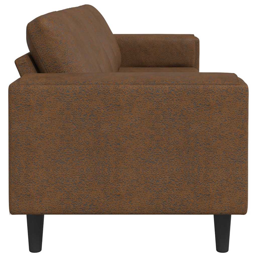 Set de canapea Maro Piele ecologică de suede GartenMobel Dekor