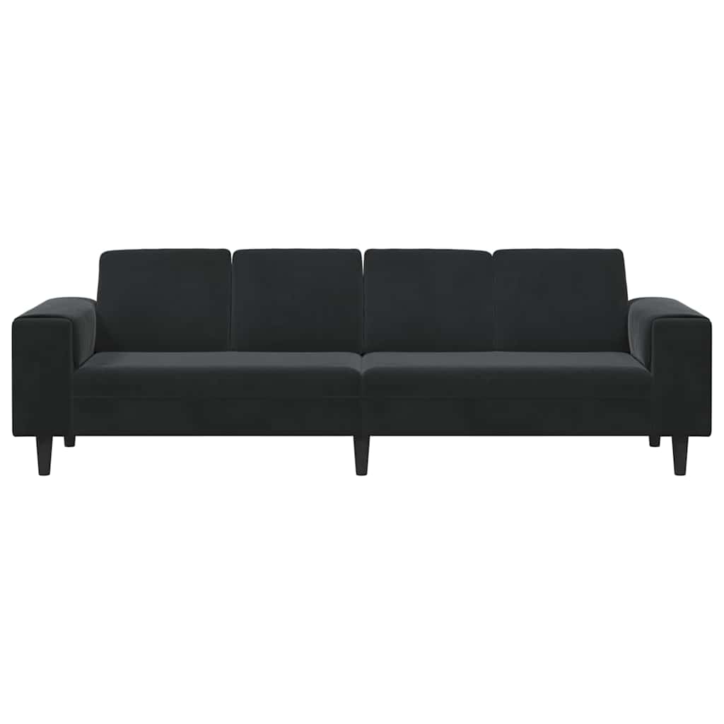Set de canapea Negru Catifea GartenMobel Dekor