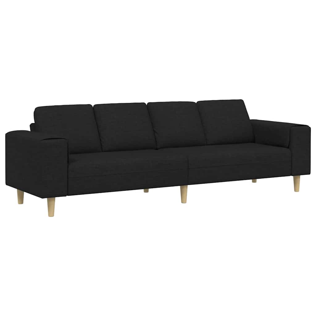 Set de canapea Negru țesătură GartenMobel Dekor