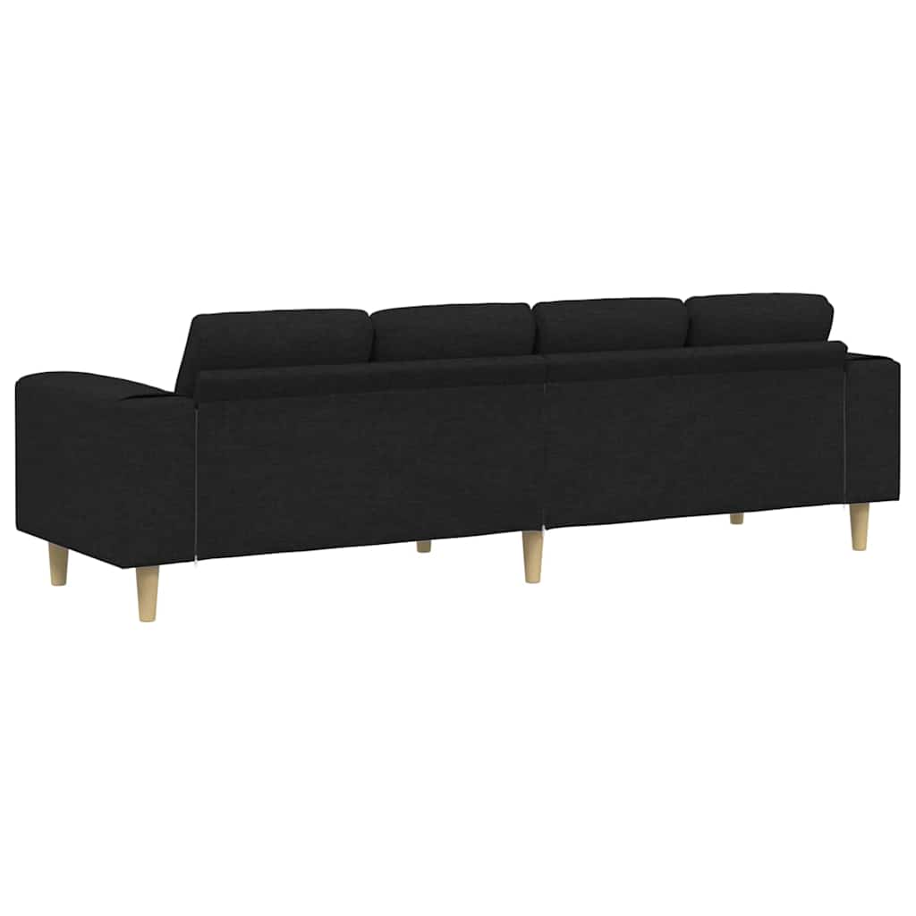 Set de canapea Negru țesătură GartenMobel Dekor
