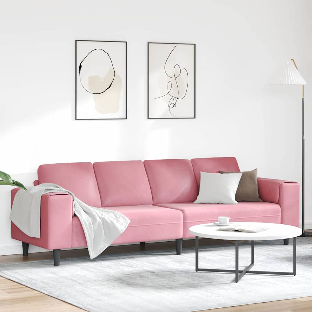 Set de canapea Roz Catifea GartenMobel Dekor