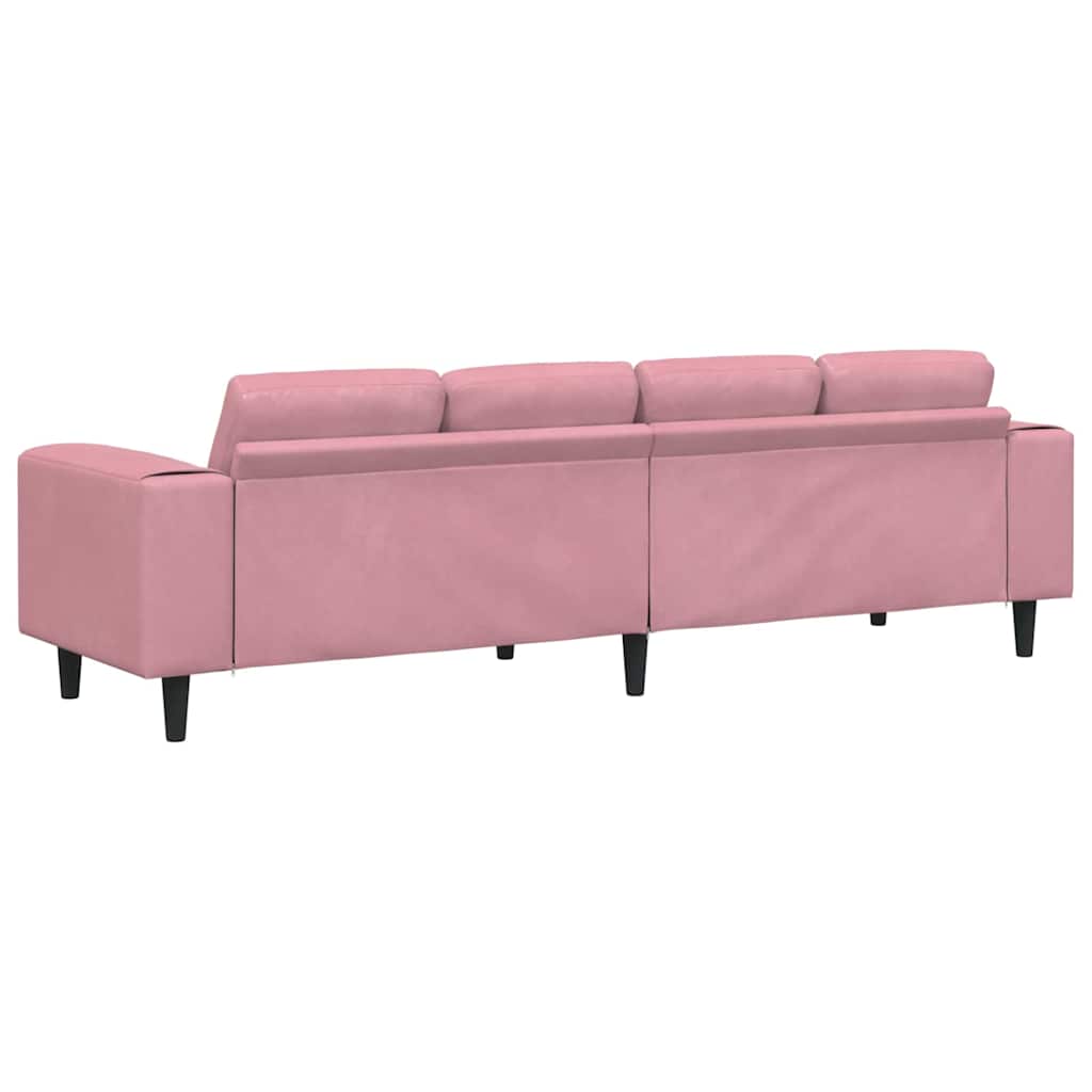 Set de canapea Roz Catifea GartenMobel Dekor