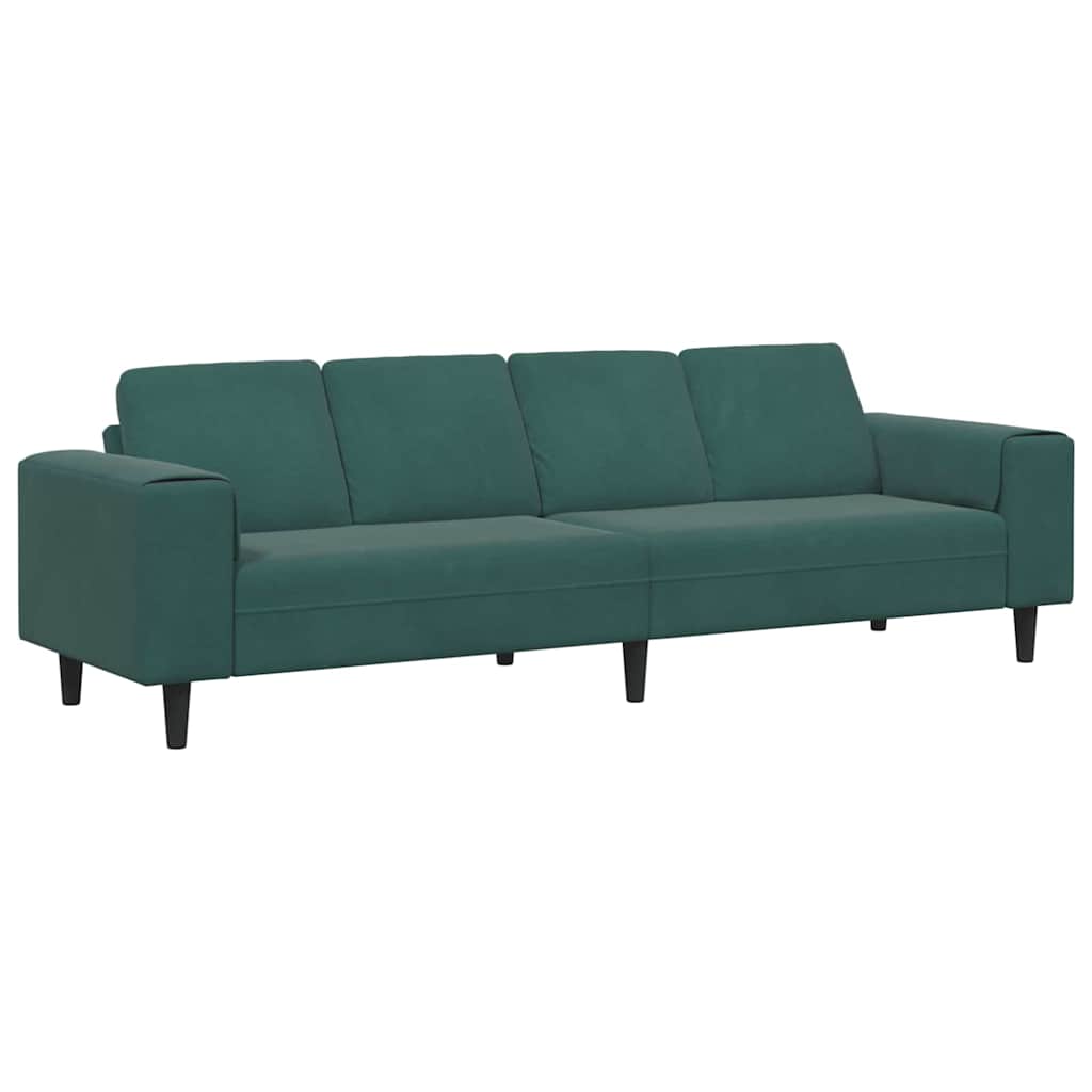 Set de canapea Verde închis Catifea GartenMobel Dekor