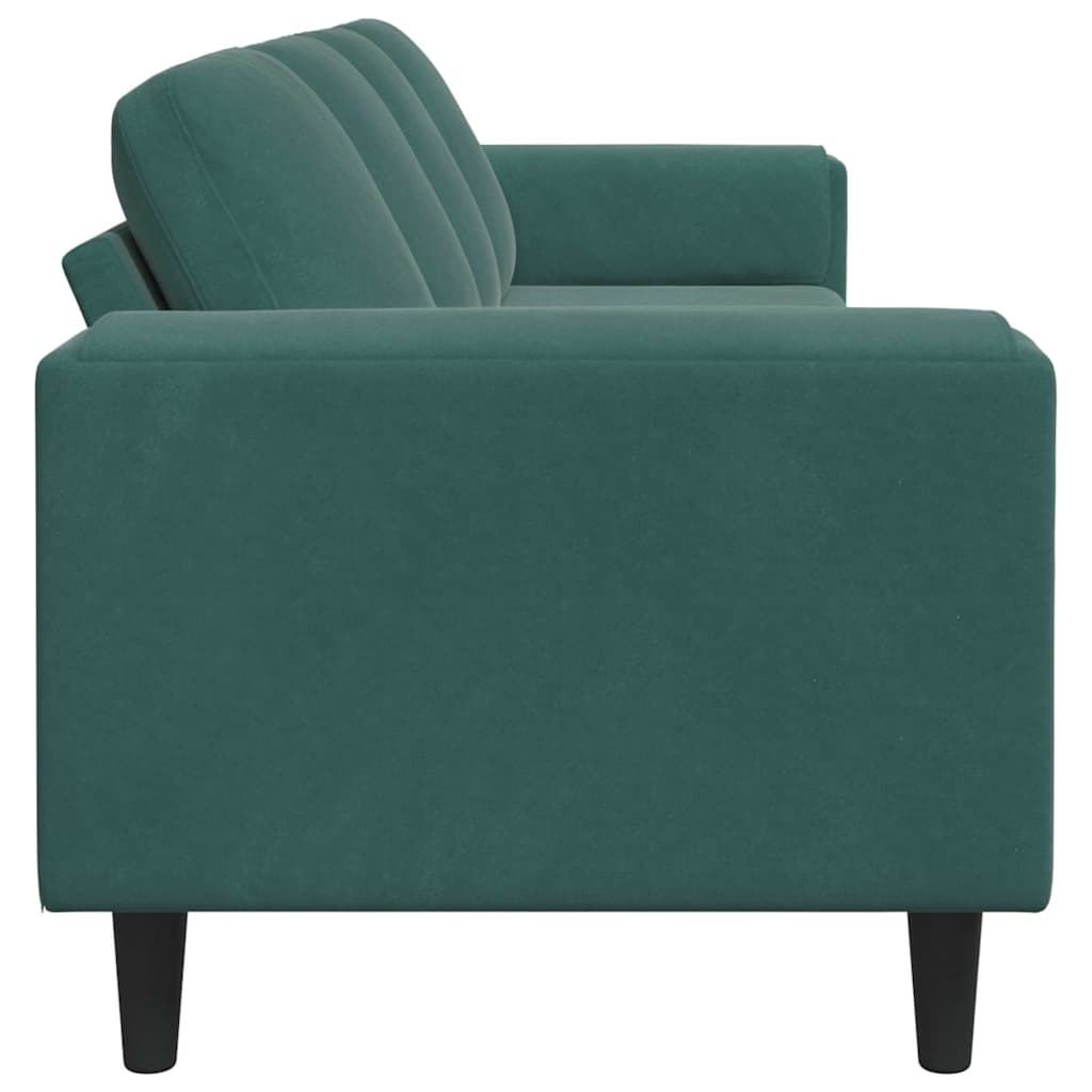 Set de canapea Verde închis Catifea GartenMobel Dekor