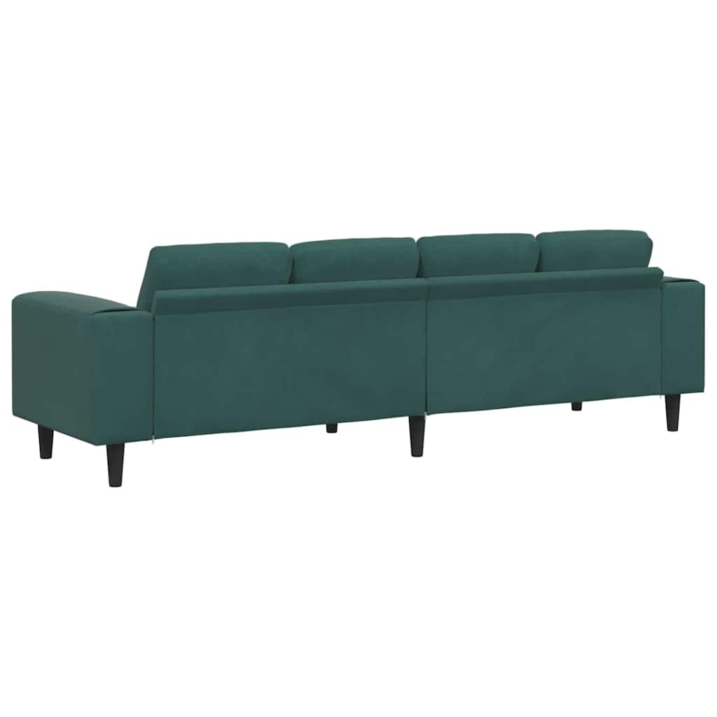 Set de canapea Verde închis Catifea GartenMobel Dekor
