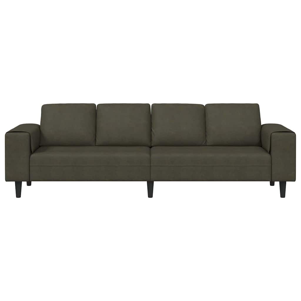 Set de canapea Verde militar Piele ecologică de suede GartenMobel Dekor