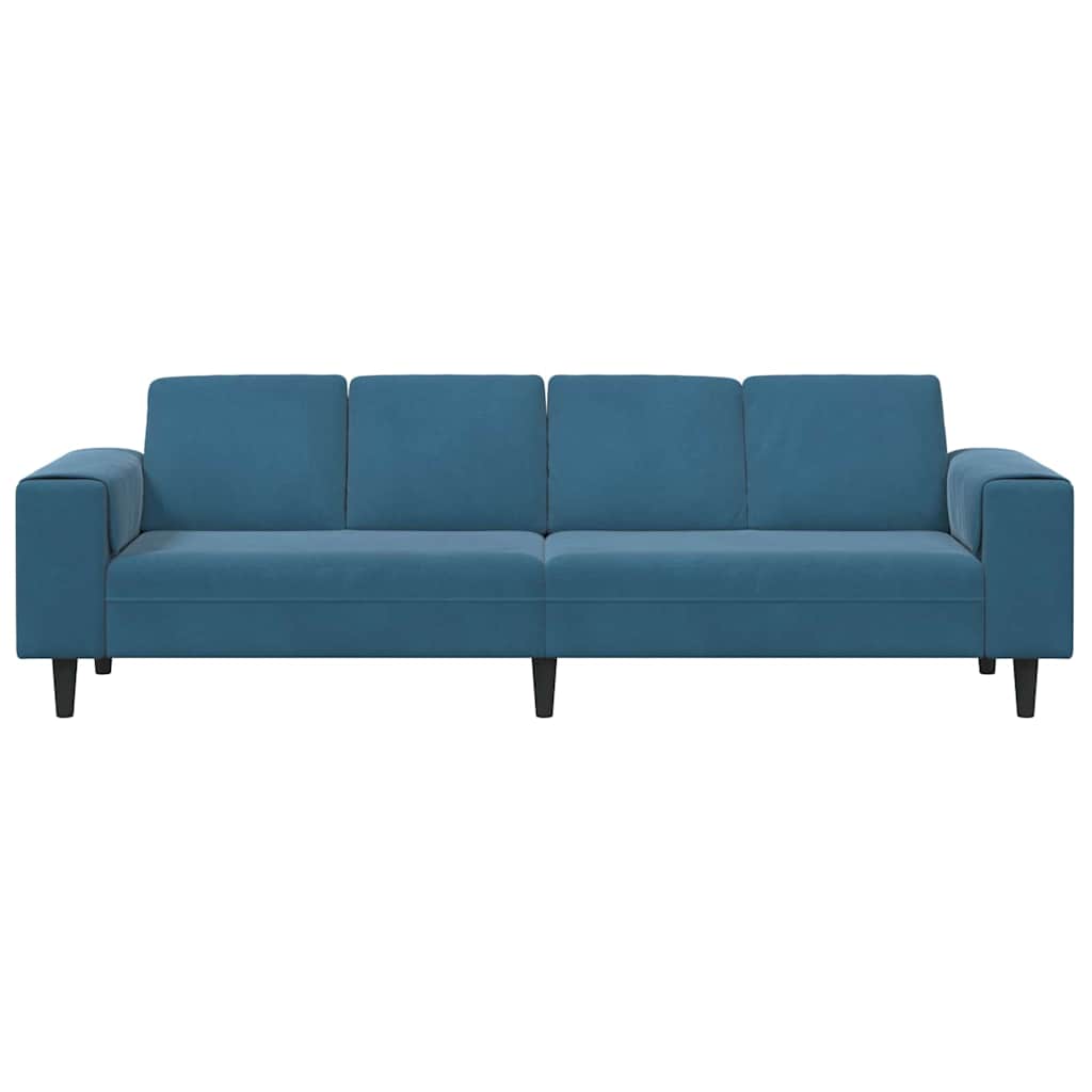 Set de canapea albastru Catifea GartenMobel Dekor
