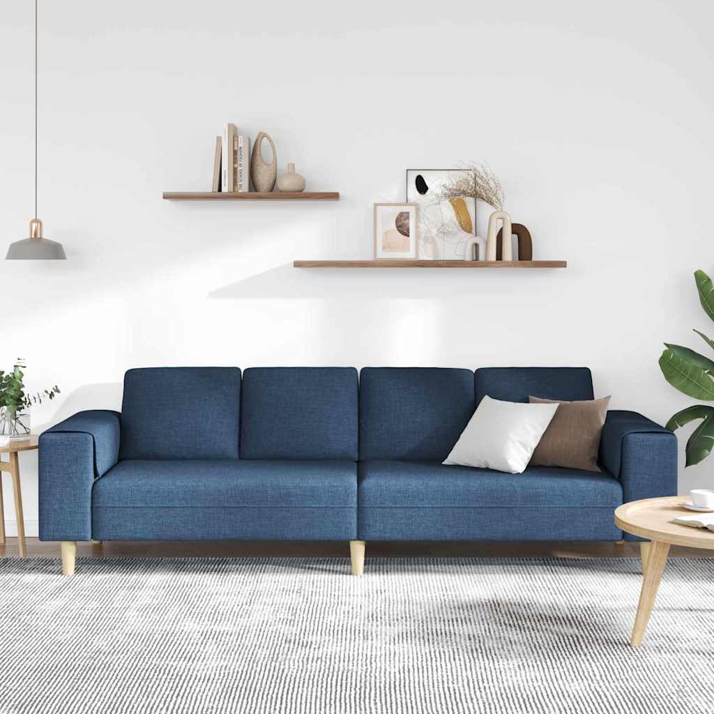 Set de canapea albastru țesătură GartenMobel Dekor