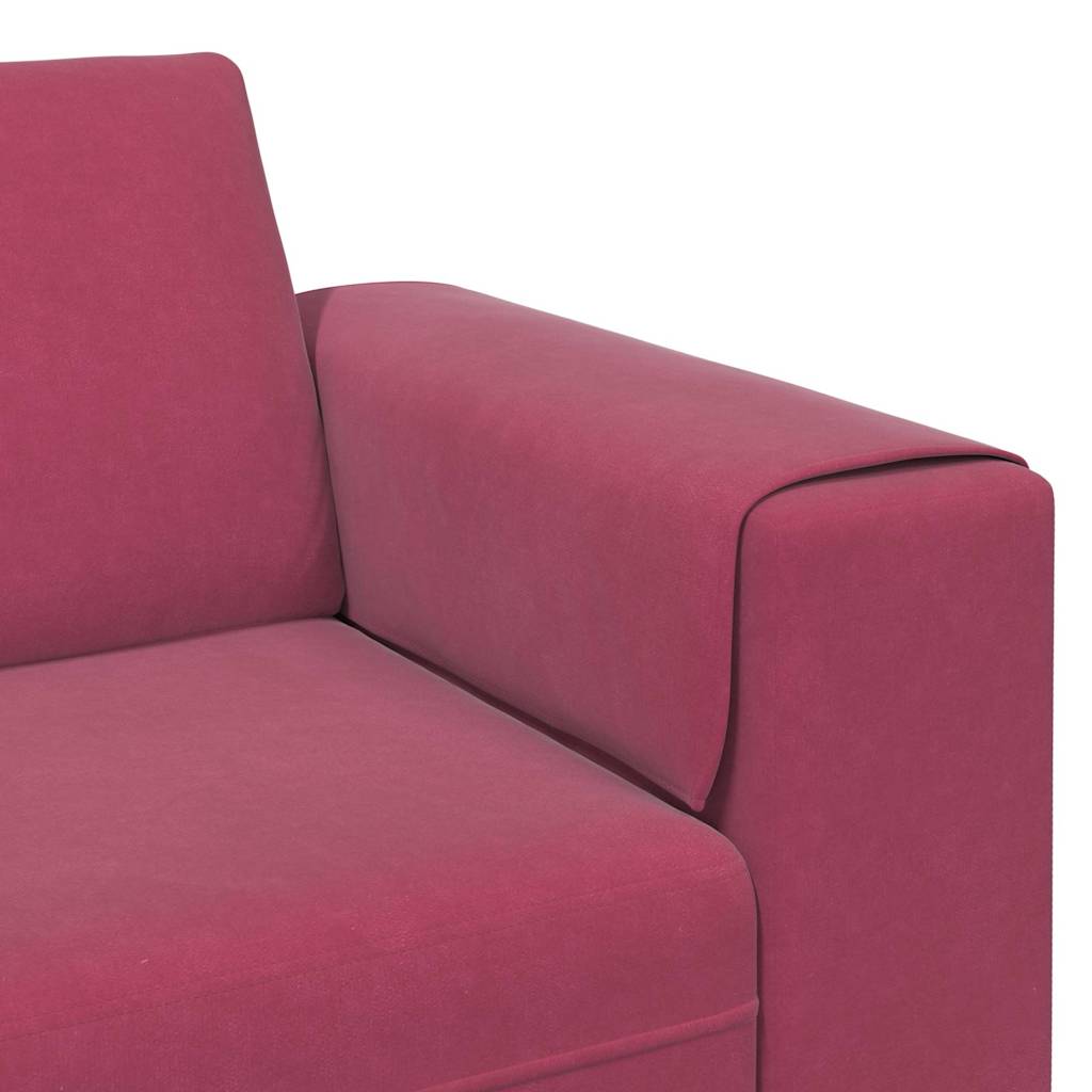 Set de canapea bordo Catifea GartenMobel Dekor