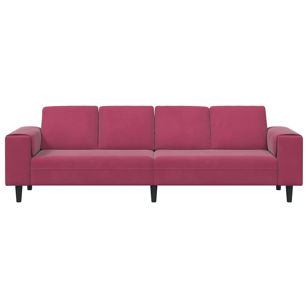 Set de canapea bordo Catifea GartenMobel Dekor