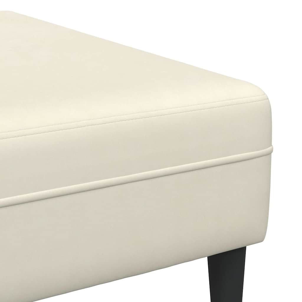 Set de canapea 3 pcs Crem Catifea GartenMobel Dekor