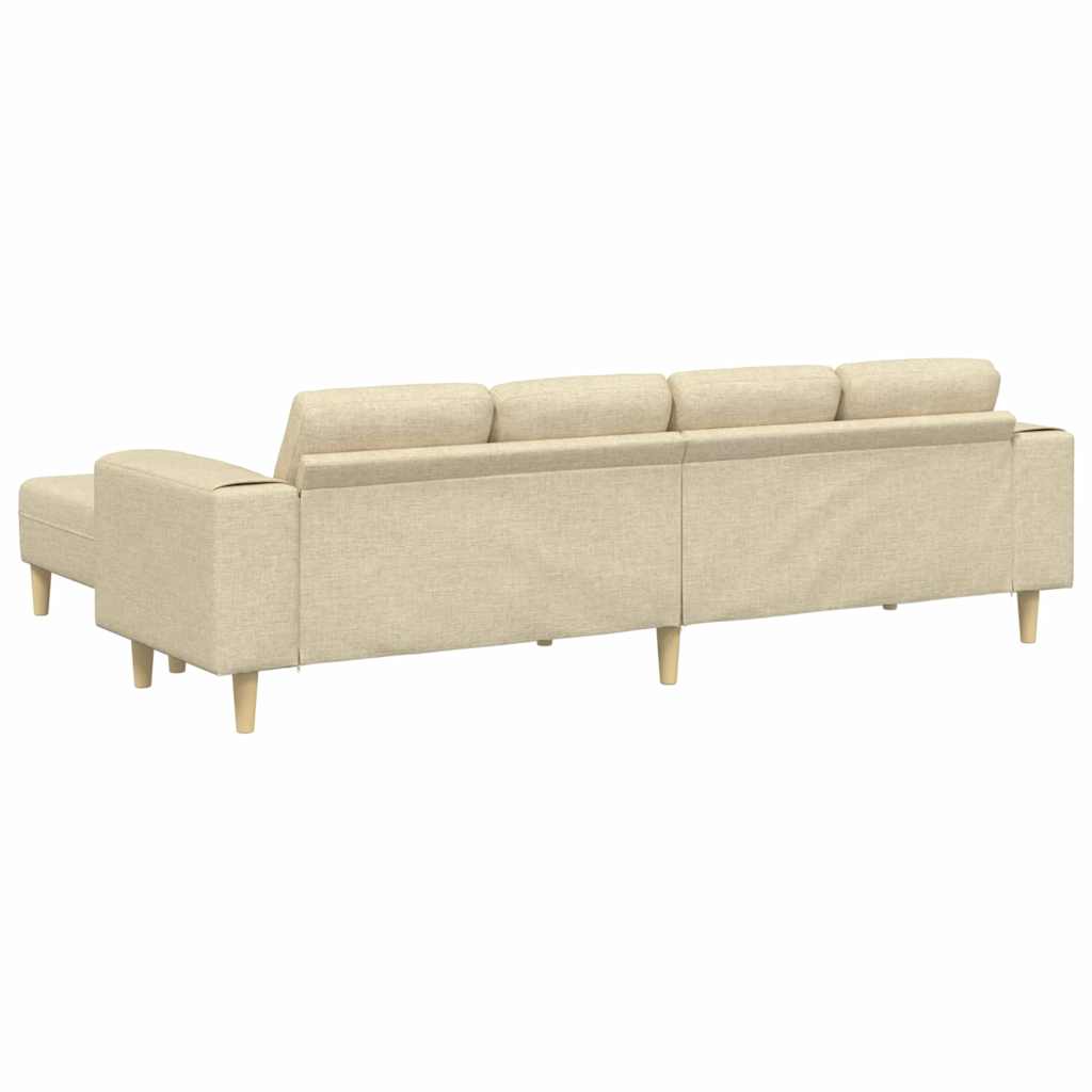 Set de canapea 3 pcs Crem țesătură GartenMobel Dekor