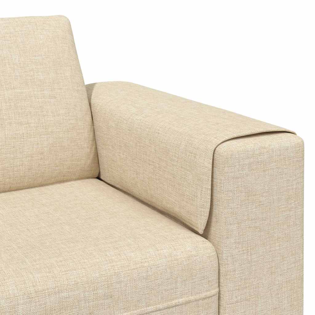Set de canapea 3 pcs Crem țesătură GartenMobel Dekor