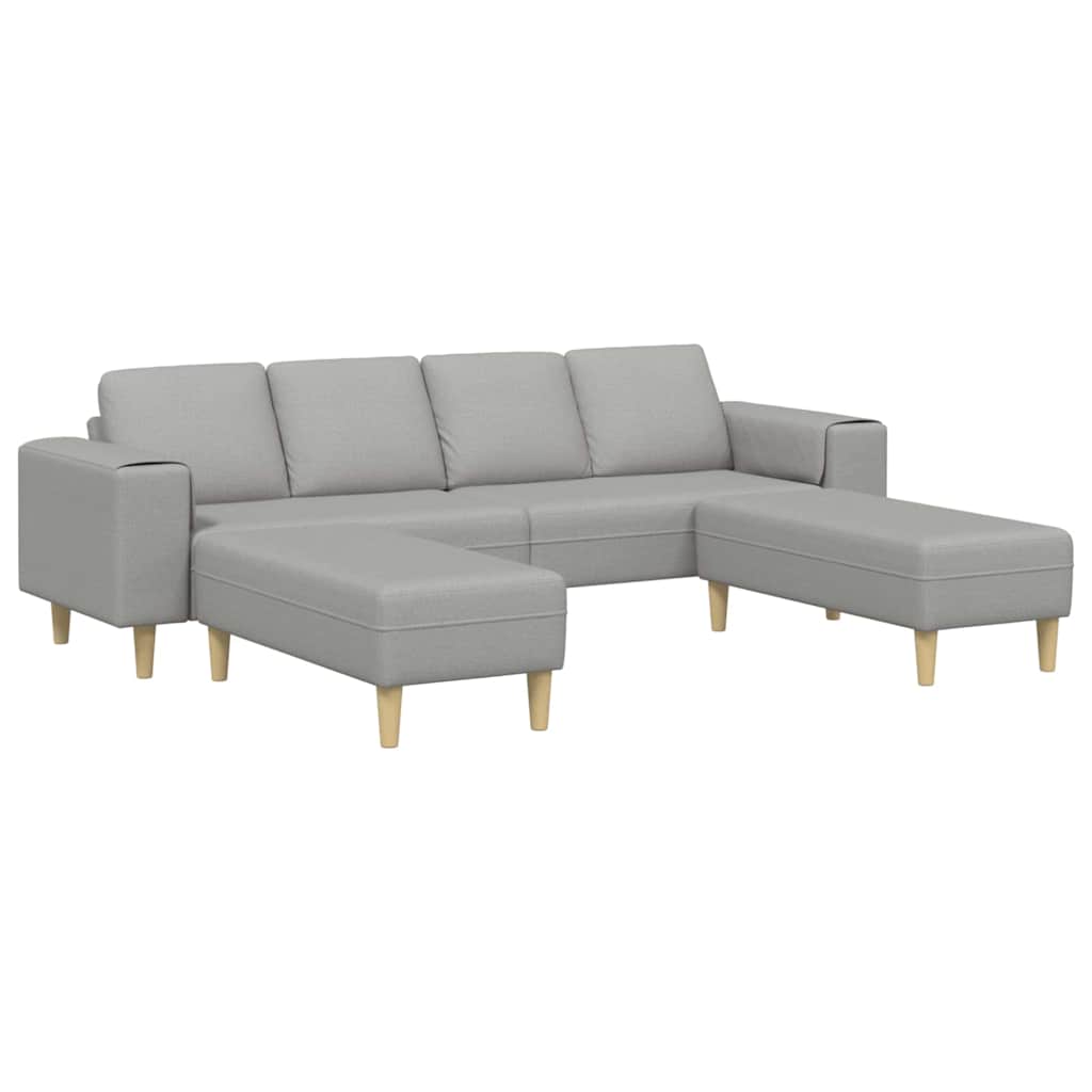 Set de canapea 3 pcs Gri de nor țesătură GartenMobel Dekor