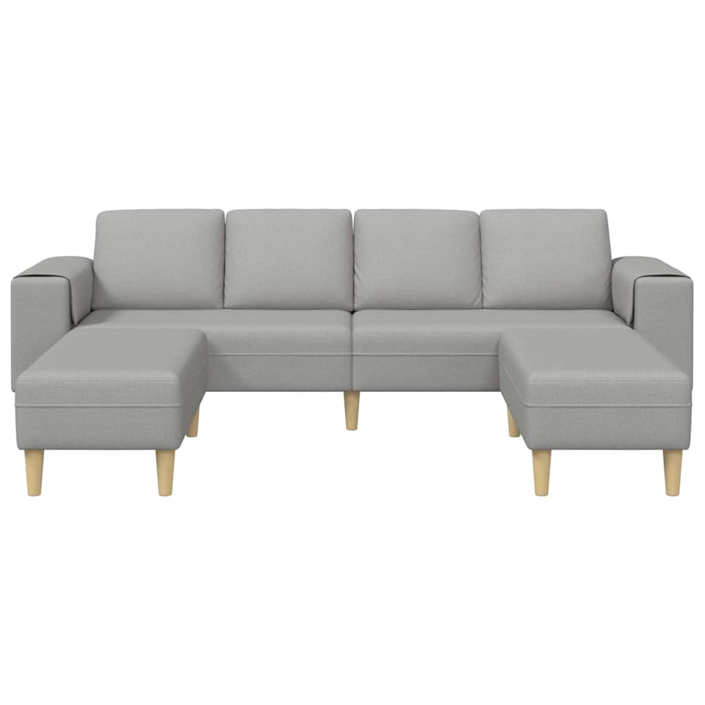 Set de canapea 3 pcs Gri de nor țesătură GartenMobel Dekor
